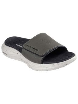 SKECHERS - Men Olive Vapor Foam Flipflops