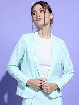 TOKYO TALKIES - Women Gorgeous Green Solid Blazer