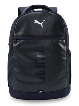 Puma - Unisex Navy Blue Brand Logo Backpack