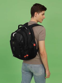 Swiss Military - Unisex Black Solid 16 Inch Laptop Bagpack