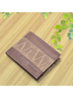 WOODLAND - Men Brown Typography Wallet