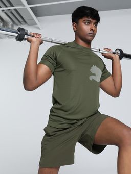 Puma - Train All Day Big Cat Mens Training T-shirt - Green