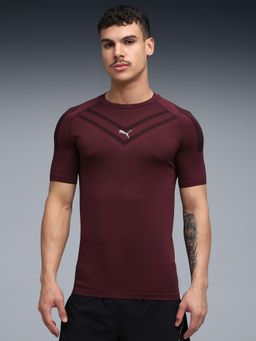 Puma - Jacquard Mens Training T-Shirt - Maroon