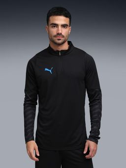 Puma - individual CUP 1/4 Zip Mens T-shirt - Black