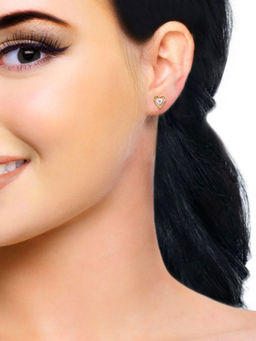 Candere by Kalyan Jewellers - 18K(750) Yellow Gold & Diamond Earrings