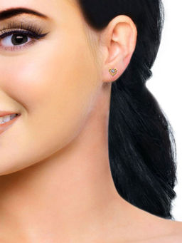 Candere by Kalyan Jewellers - 14K(585) Yellow Gold & Diamond Earrings