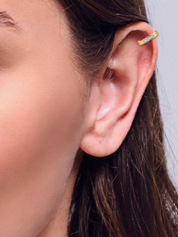 Candere by Kalyan Jewellers - 18K(750) Yellow Gold & Diamond Earrings