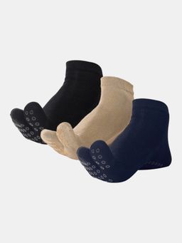 Mint & Oak - Elderly Unisex Two-Toe Grip Anti-Slip Socks For Elderly Care (Pack of 3)