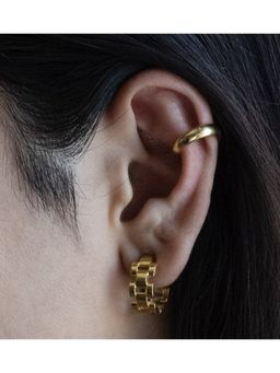 ANUSHKA JAIN JEWELLERY - Gold 925 Hollow Dome Ear Cuff