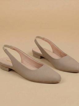 Metro - Women Beige Block Heels