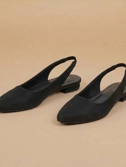 Metro - Women Black Block Heels