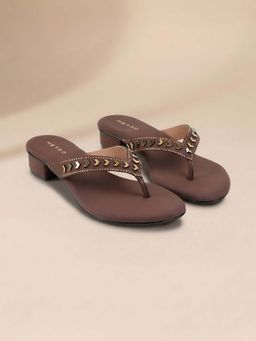 Metro - Women Brown Block Heels