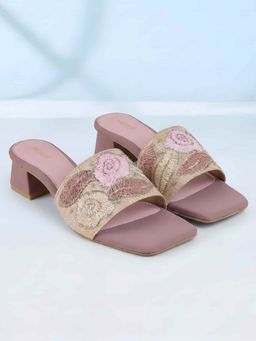 Mochi - Women Pink Block Heels
