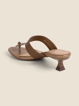 Metro - Women Beige Kitten Heels