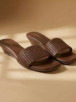 Metro - Women Brown Wedges Heels
