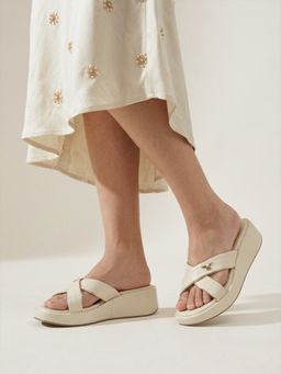 Monrow - Women Viora Cream Sandals