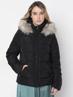 VERO MODA - Women's Black Puffer Jacket