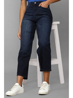 Allen Solly - Women Navy Regular Fit Dark Wash Jeans