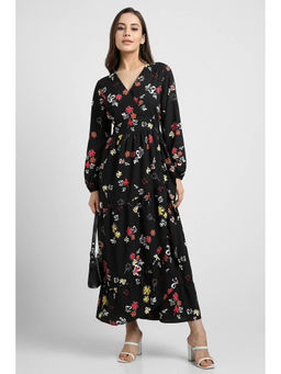 Allen Solly - Women Black Print Casual Dress