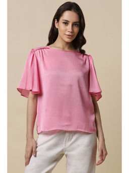 Allen Solly - Women Pink Textured Casual Top