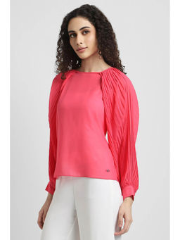 Allen Solly - Women Pink Solid Casual Top