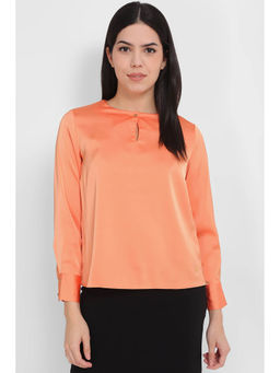 Allen Solly - Women Orange Solid Casual Top