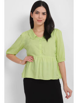 Allen Solly - Women Green Solid Casual Top