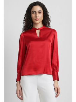 Allen Solly - Women Red Solid Party Top