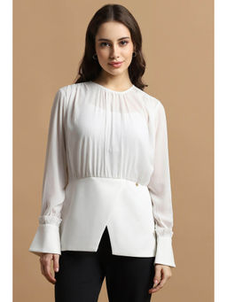 Allen Solly - Women White Solid Casual Top