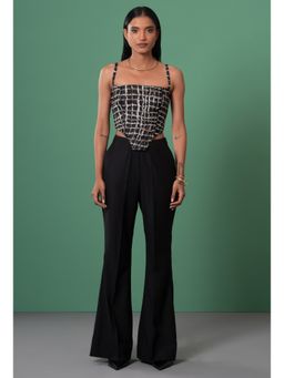 Advait - Black Sumi Embroidered Corset Top