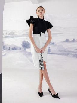Orthodox - Black Imperial Flare Bodysuit and Skirt