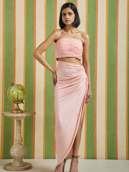 Orthodox - Pink Roman Ruche Top and Skirt and Pair Of Detachable Sleeve