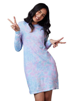 The Souled Store - Tie Dye: Rainbow Reflect Sweatshirt Dresses