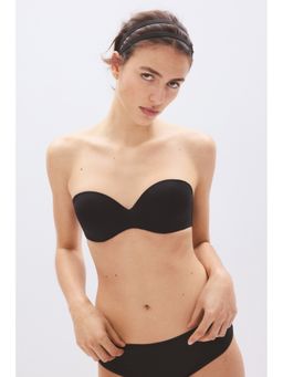 H&M - Women Black Padded Microfibre Balconette Bra