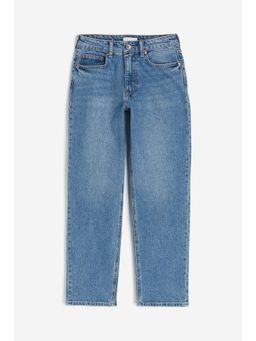 H&M - Women Blue Slim Straight High Ankle Jeans