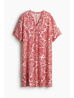 H&M - Women Red Viscose Tunic Dress