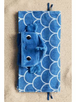H&M - Kids Blue Baby Towel Cape
