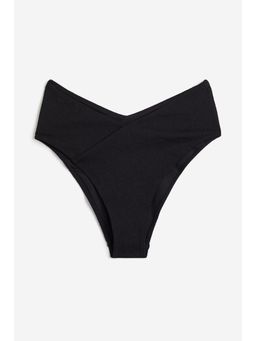 H&M - Women Black High Waist Cheeky Bikini Bottoms