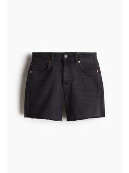 H&M - Women Grey Skinny High Denim Shorts