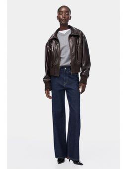 H&M - Women Blue Wide High Waist Jeans