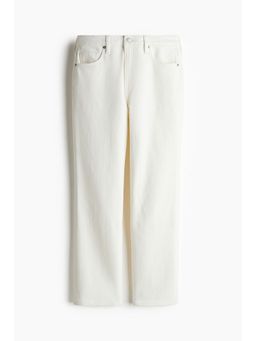 H&M - Women White Slim Straight High Ankle Jeans