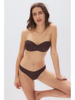 H&M - Women Brown Padded Microfibre Bandeau Bra