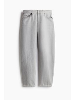 H&M - Women Grey Barrel High Jeans