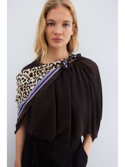 H&M - Women Purple Patterned Scarf