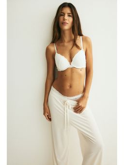 H&M - Women White Lace Push-Up Bra