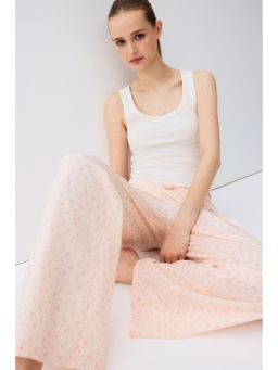 H&M - Women Pink Cotton Pyjama Bottom