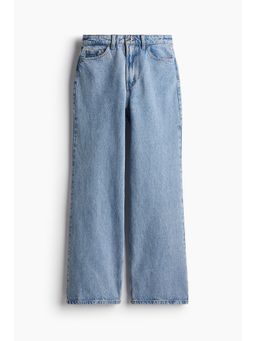 H&M - Women Blue Curvy Fit Wide Ultra High Jeans