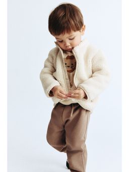 H&M - Boys Beige Teddy Jacket