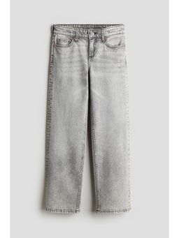 H&M - Girls Grey Straight Leg Jeans
