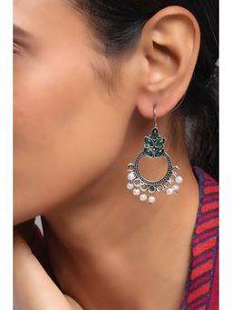 Rangriti - Women Green Alloy Drop and Danglers Earrings